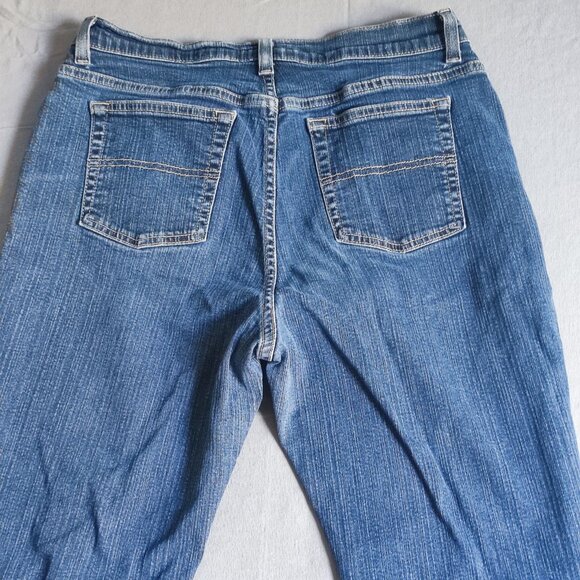 St. John's Bay jeans women's 12P denim blue petite stretch boot - Picture 4 of 13